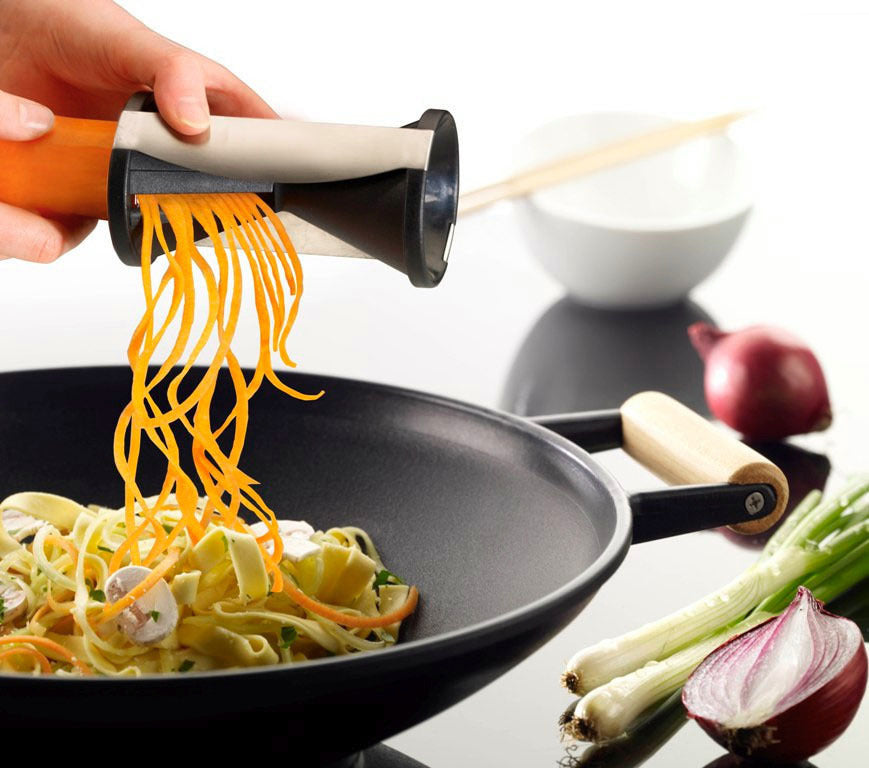 Vegetable Spaghetti Spiralizer Slicer Easy Spiral Zucchini Noodle  Carrot,Perfect Kitchen Tools Carrot Grater With Cleaning Brush (Vegetable