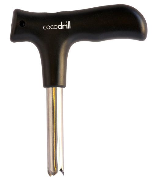 CocoDrill Coconut Opener Tool + 3 Reusable Straws -COMBO PACK - Stainless Steel Drinking Straw + Cleaner - Eco Friendly, SAFE, NON-TOXIC