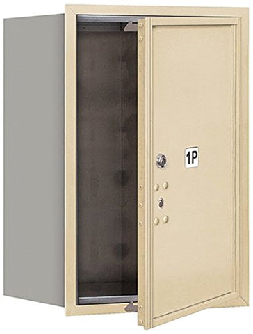 Salsbury Industries 3706S-1PSFP Recessed Mounted 4C Parcel Locker, Sandstone