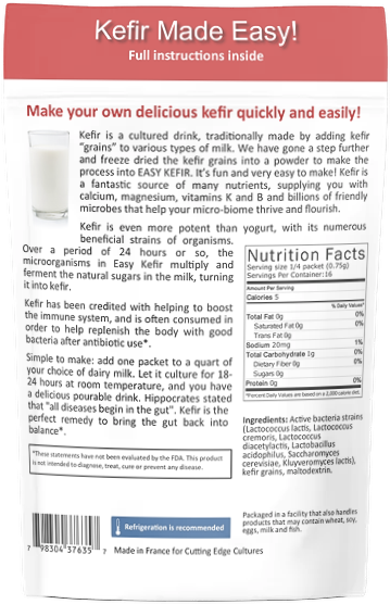 Cutting Edge Cultures Vegetable Starter Culture, 6 Pouches, 12g