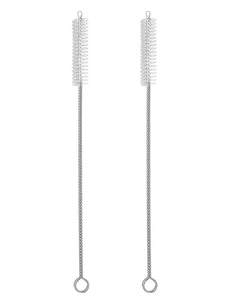 2 Qty Drink Straw Cleaning Brush - Bristle Cleaner for Stainless Steel –