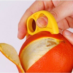2 pack Citrus Orange Peelers - EZpeel Brand 2 Hole Style