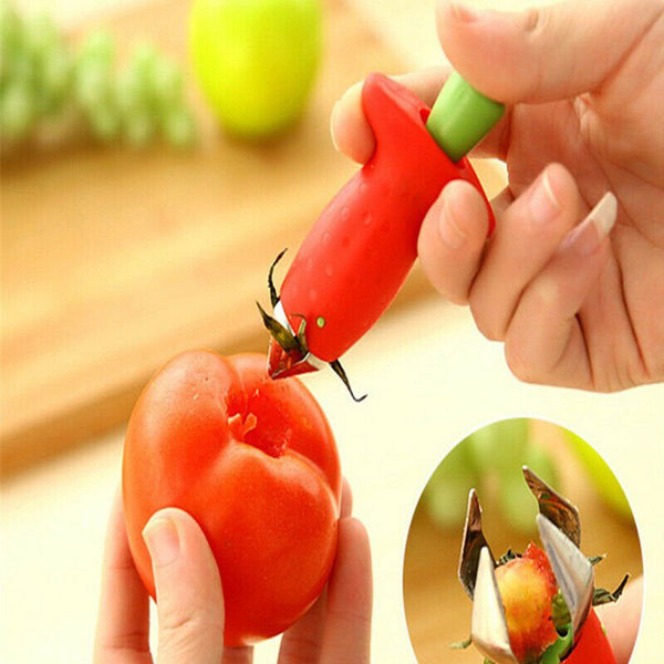 Strawberry Stem Removal Huller Slicer Tool Removing Tomato Persimmon Cherry