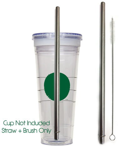 4 Pack Cocostraw for Bubba Envy 24 oz Big Tumbler PerfectFIT 18/8 Stainless  Steel Drinking Straws With Cleaning Brush